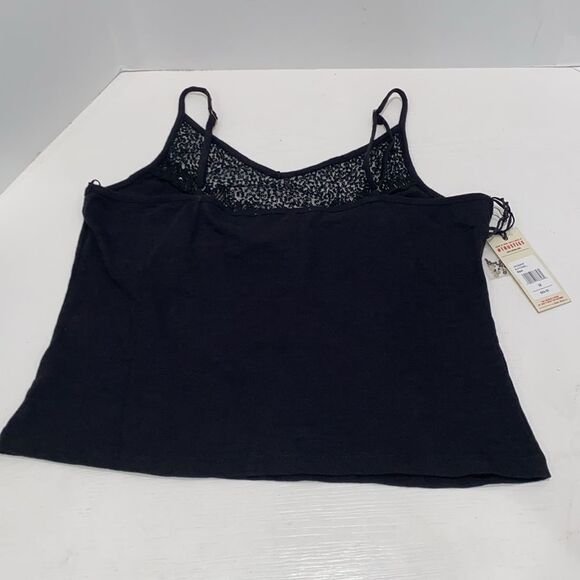 Idyllwind Black Powell Sequin Fringe Cami Top Women's Medium Adjustable Straps - Picture 14 of 16